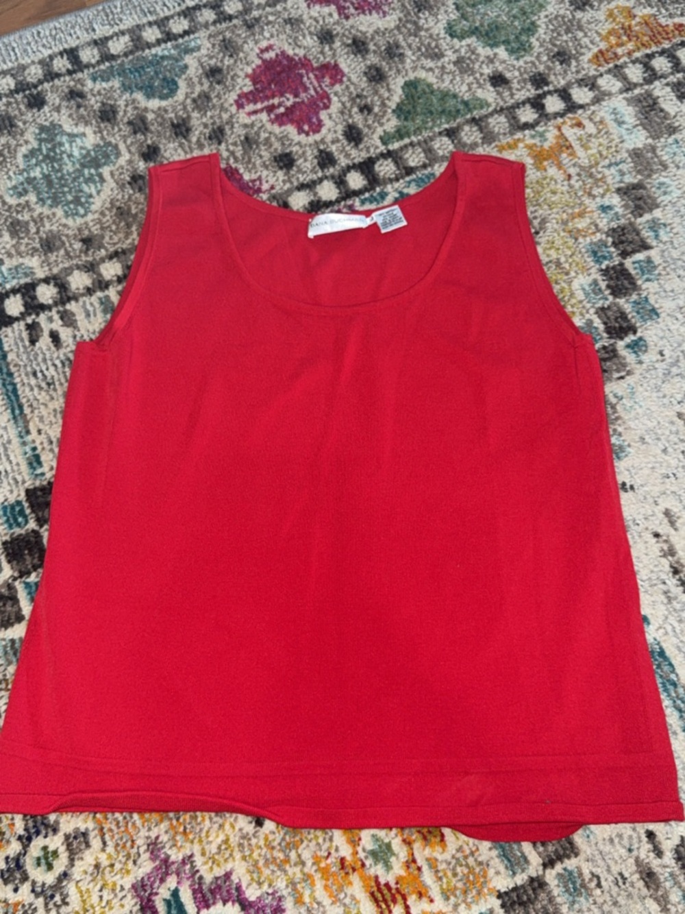Dana Buchman Red Sleeveless Women's Tank Top